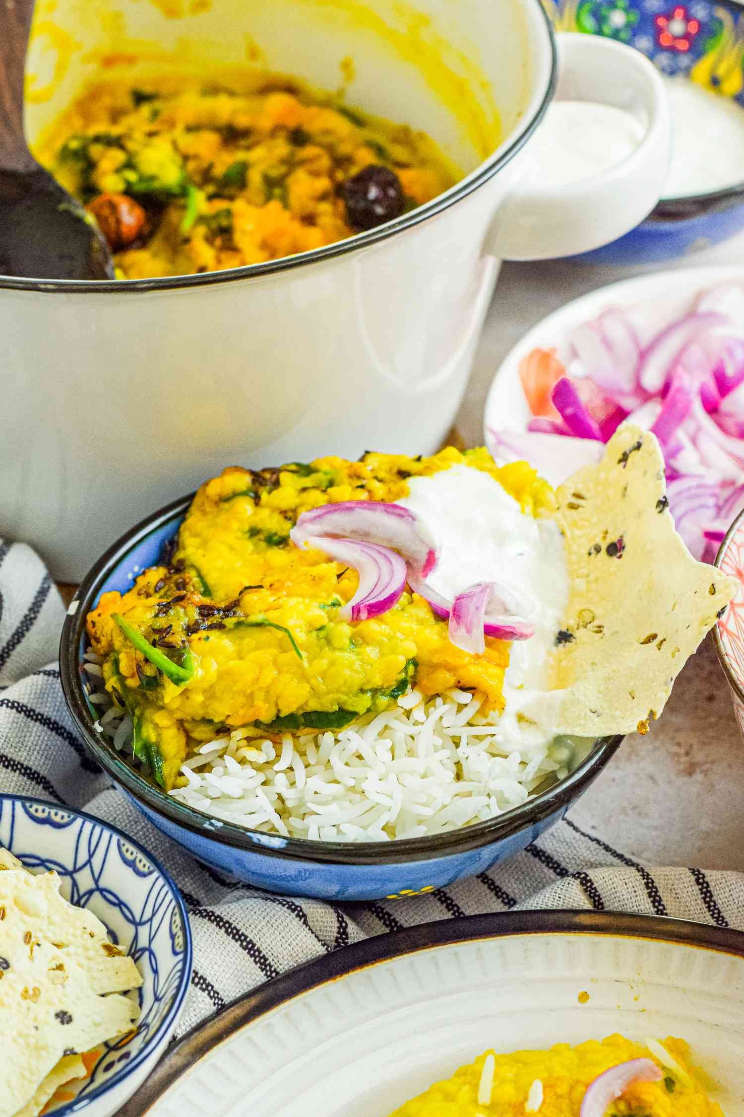 Daal Palak (Lentil & Spinach Curry)