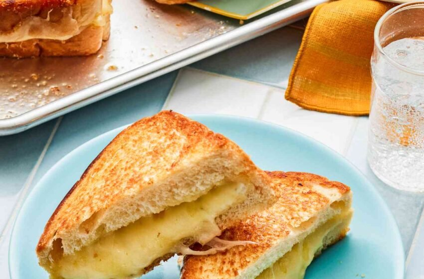 Sheet Pan Grilled Cheese Sandwiches Recipe